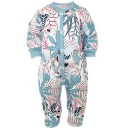 Zīdaiņu kokvilnas rāpulītis ar piedurknēm "Tropic iceberg"