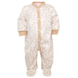 Zīdaiņu kokvilnas rāpulītis ar piedurknēm "Roses bloom"