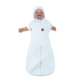 Autiņš - kokons jaundzimušajam Teddy interlock super soft blue
