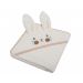 Rankšluostis vaikui su zuikio ausytėmis / aplikacija "Bunny" 80x80 cm