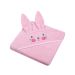 Bērnu dvielis ar kapuci "Bunny" 80x80 cm rozā
