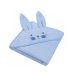 Rankšluostis vaikui su aplikacija "Bunny" 80x80 cm melsvas